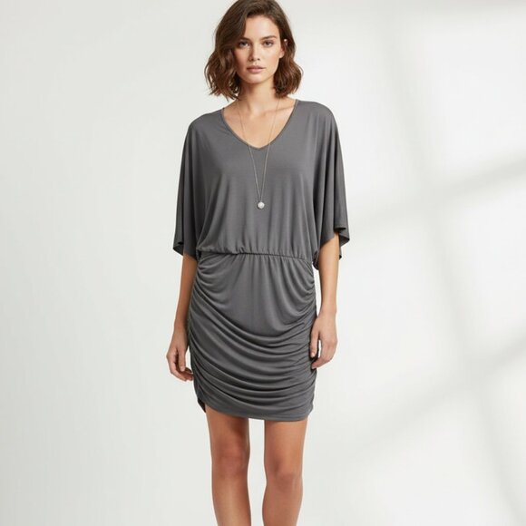 Jay Godfrey Ruched Silk Blend Draped Dress – Size 4 NWT - Picture 2 of 5